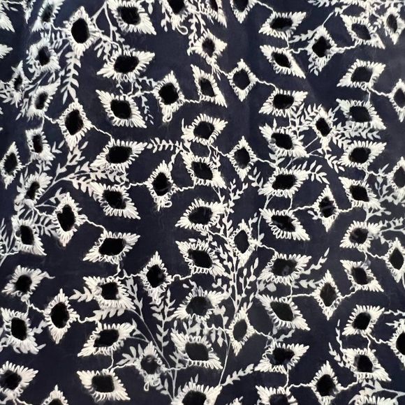 maison jules Classic Navy and White Fit and Flare Sleeveless Dress Size Medium - Picture 6 of 7